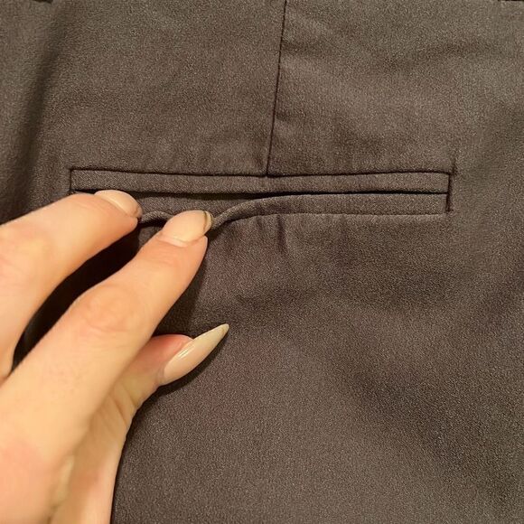 Nine West Women's Gray Classic Stretch Slim Trouser Ankle Pants - Picture 3 of 8